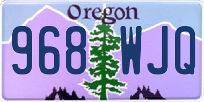 OR license plate 968WJQ