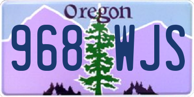 OR license plate 968WJS