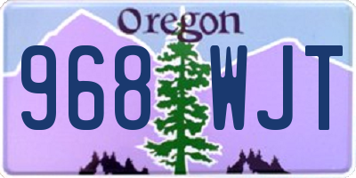 OR license plate 968WJT