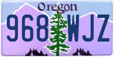 OR license plate 968WJZ