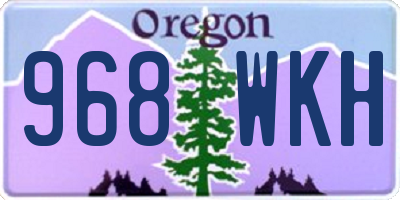 OR license plate 968WKH