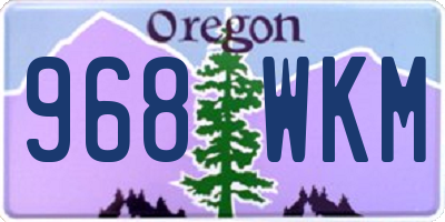 OR license plate 968WKM