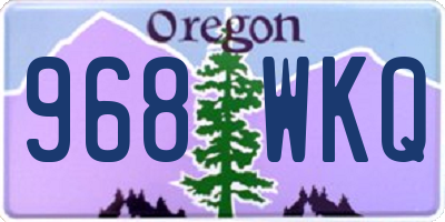 OR license plate 968WKQ