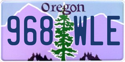 OR license plate 968WLE