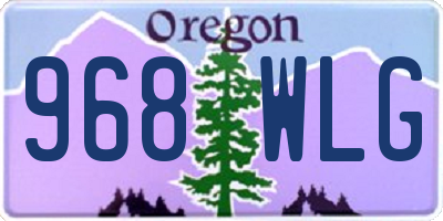 OR license plate 968WLG