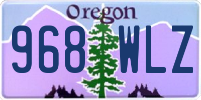 OR license plate 968WLZ