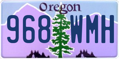 OR license plate 968WMH