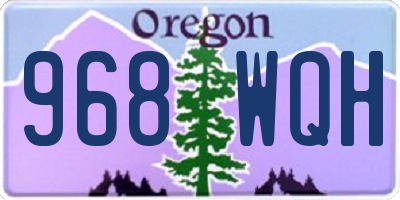 OR license plate 968WQH