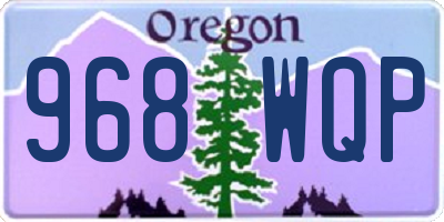 OR license plate 968WQP