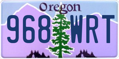 OR license plate 968WRT