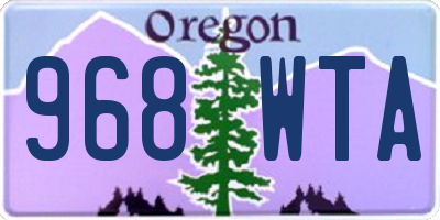 OR license plate 968WTA