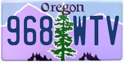 OR license plate 968WTV