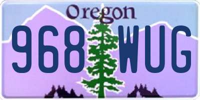 OR license plate 968WUG