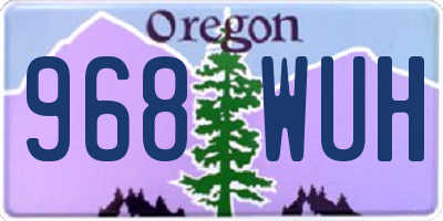 OR license plate 968WUH