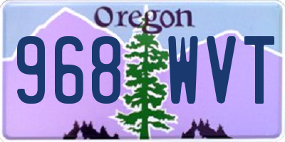OR license plate 968WVT
