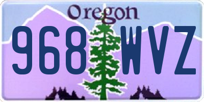 OR license plate 968WVZ
