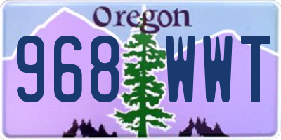 OR license plate 968WWT