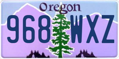 OR license plate 968WXZ