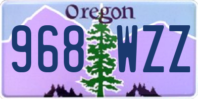OR license plate 968WZZ