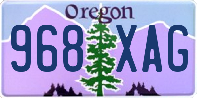 OR license plate 968XAG