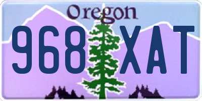 OR license plate 968XAT