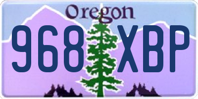OR license plate 968XBP