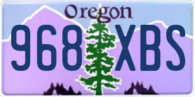 OR license plate 968XBS