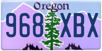 OR license plate 968XBX