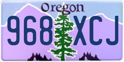 OR license plate 968XCJ