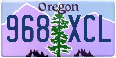 OR license plate 968XCL