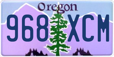 OR license plate 968XCM