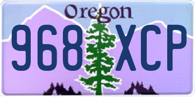 OR license plate 968XCP