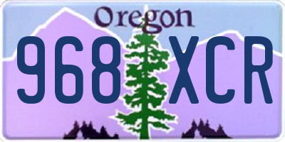 OR license plate 968XCR