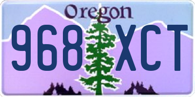 OR license plate 968XCT