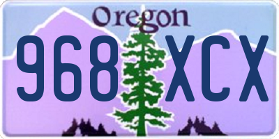 OR license plate 968XCX