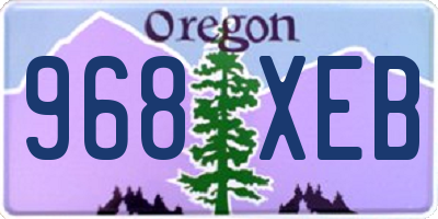OR license plate 968XEB