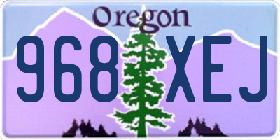 OR license plate 968XEJ