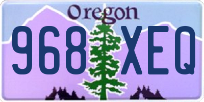 OR license plate 968XEQ