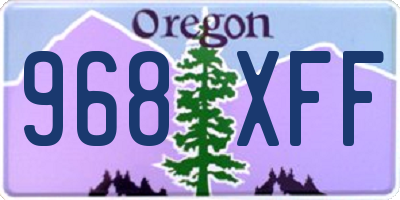 OR license plate 968XFF