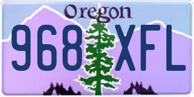 OR license plate 968XFL