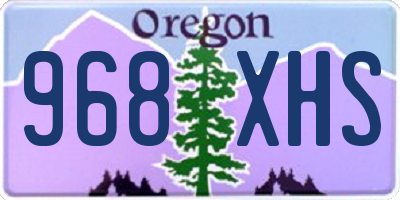 OR license plate 968XHS