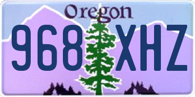 OR license plate 968XHZ