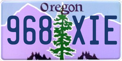 OR license plate 968XIE