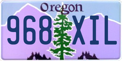 OR license plate 968XIL