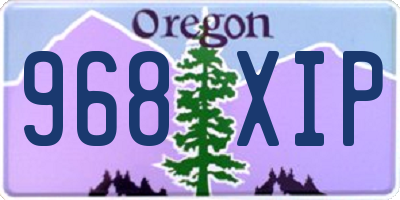 OR license plate 968XIP