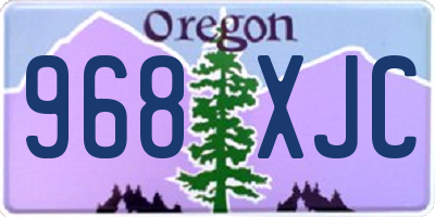 OR license plate 968XJC