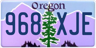 OR license plate 968XJE