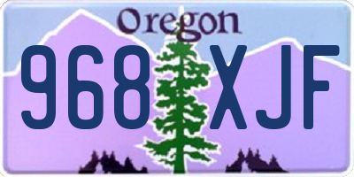 OR license plate 968XJF