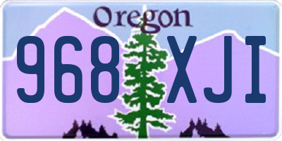 OR license plate 968XJI
