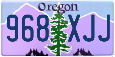 OR license plate 968XJJ